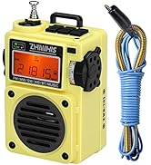 ZHIWHIS Shortwave Radio, MP3 Player with Weather Radios Portable AM FM, Retro Bluetooth Speaker w...