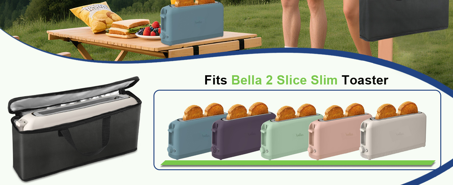 Bella 2 slice slim toaster carrying case