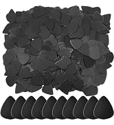 30Pcs Black Guitar Picks, Celluloid Guitar Plectrums for Your Electric, Acoustic, or Bass Guitar ...
