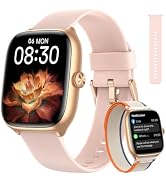 Woneligo Smart Watch for Women Android &amp; iPhone [40mm 3 Bands, Pink] | 1.75'' AMOLED Display Fitn...