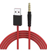 USB to 3.5mm Headphone Charger Charging Cable Cord Compatible with Beats Studio Solo Wireless Hea...