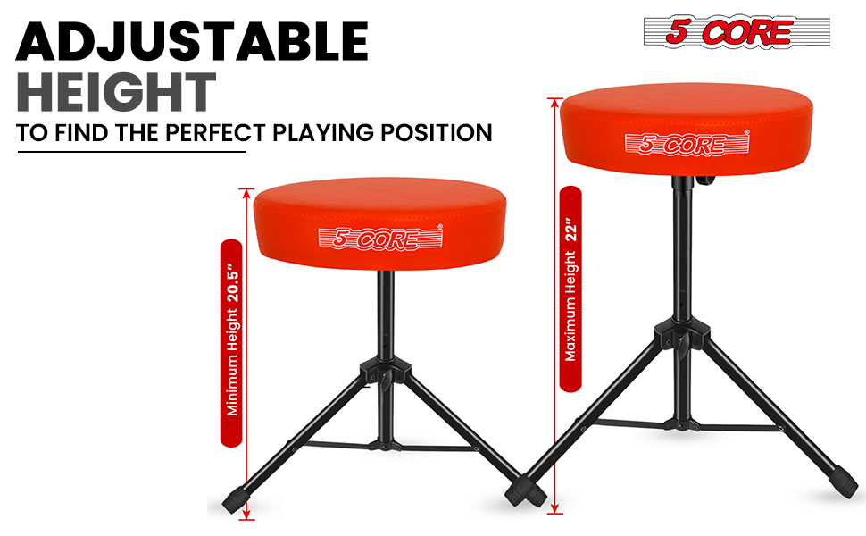 Drum Throne Padded Guitar Stool Music Chair for Adults and Kids
