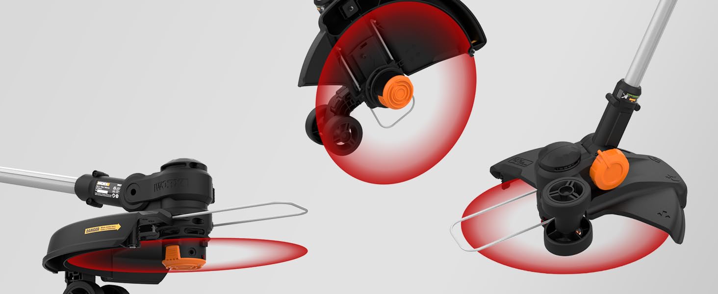 Easily converts to 3 different modes: String Trimmer, In-Line Wheeled Edger, and Mini-Mower.