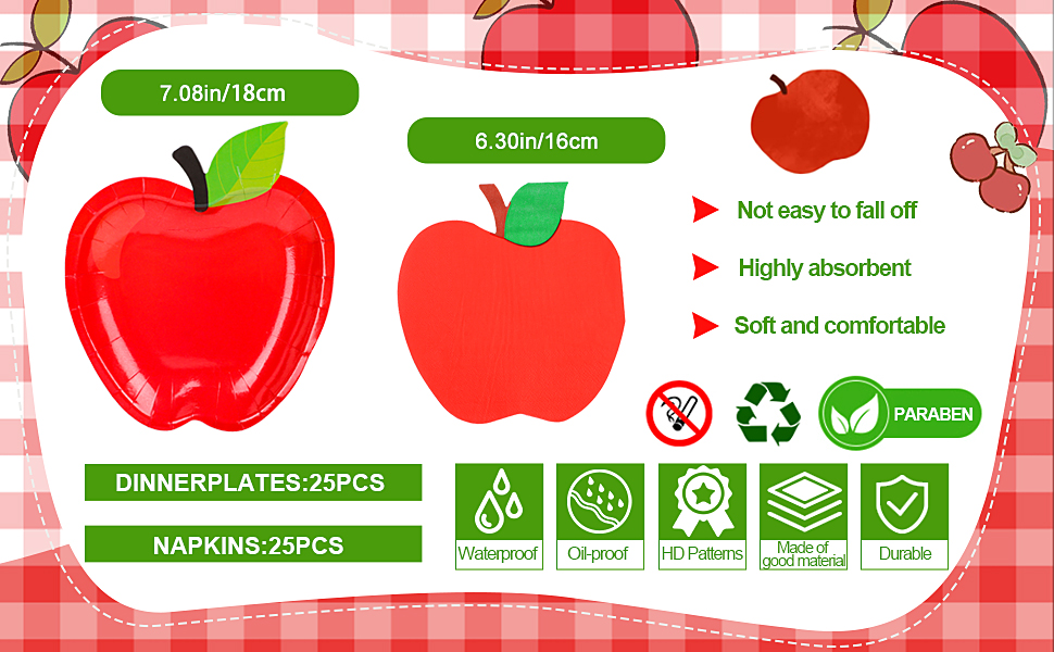 50 Pcs Back to School Plates and Napkins