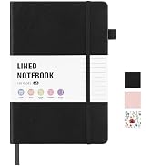 Thboxes 80 Sheets Lined Journal Notebook, 5.7" X 8.3" Hardcover Executive Notebook for Student Wo...