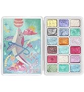 CraftyManor Pearlescent Watercolor Paint Set