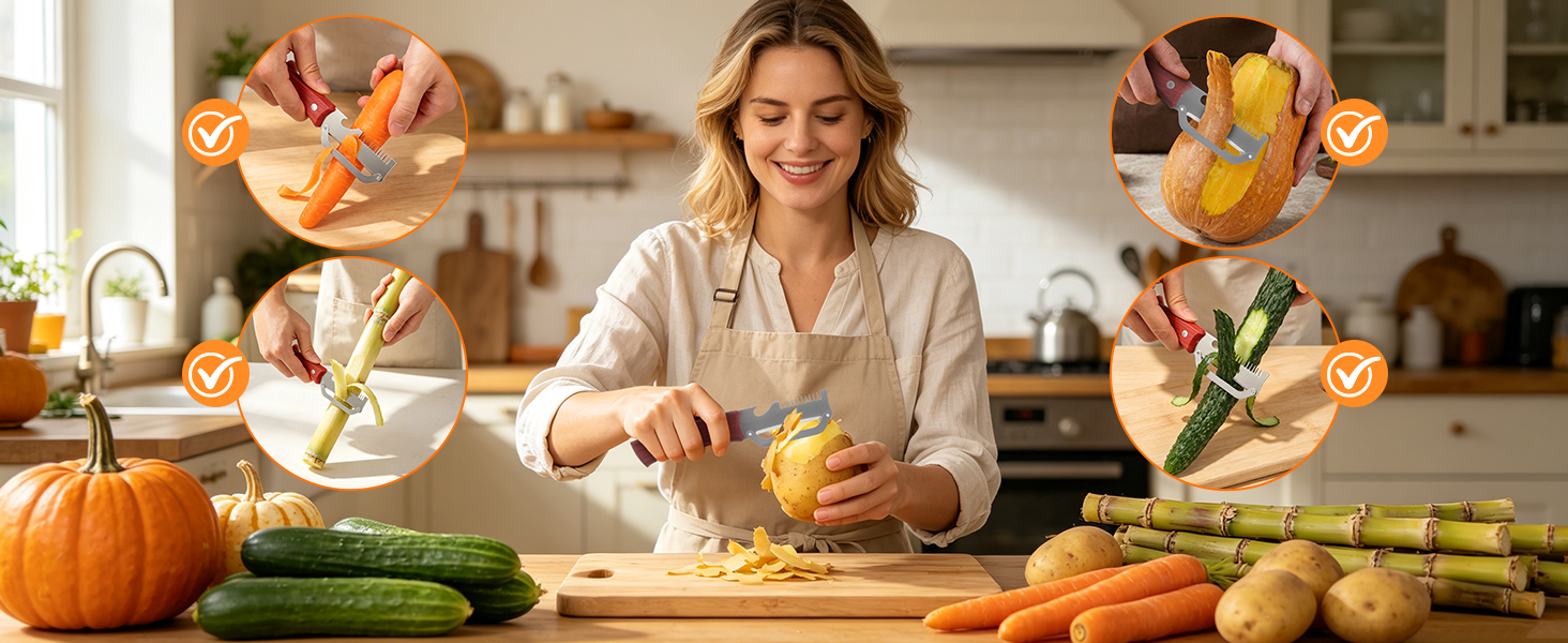 Multi-functional Kitchen Vegetable Peeler