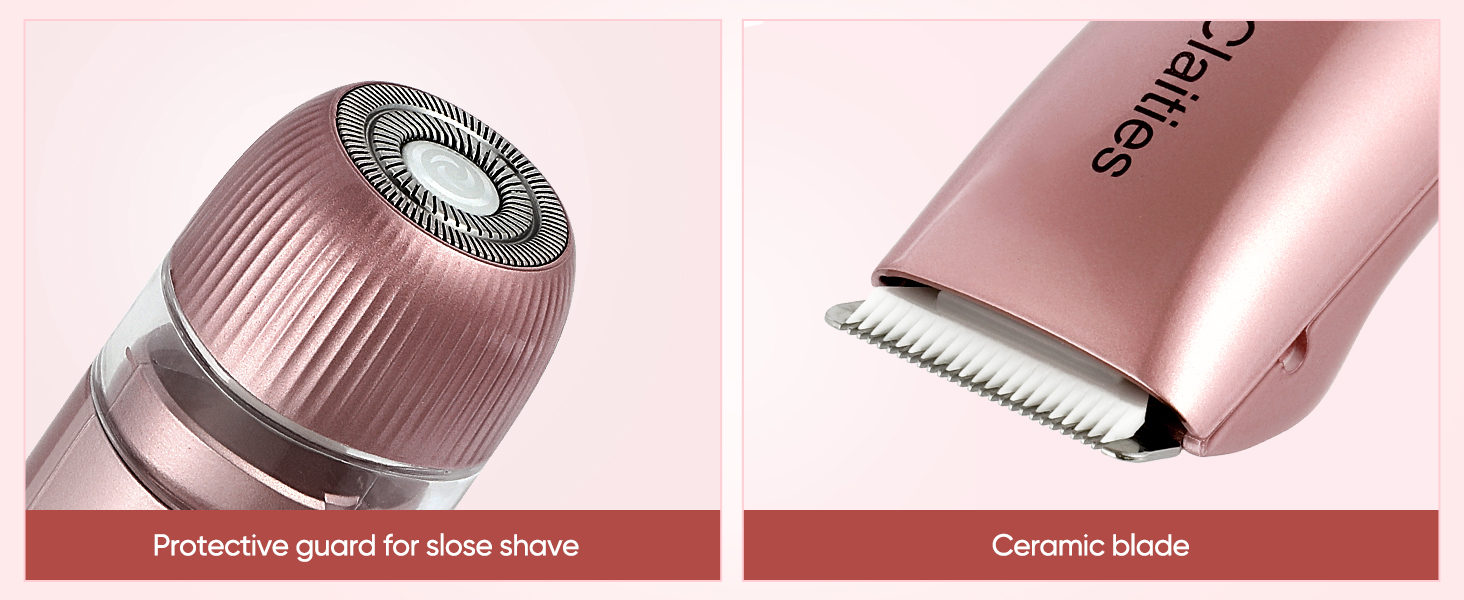 2 in 1 Women Electric Shaver Dual Head Bikini Trimmer for Women