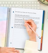 CRANBURY 5-Subject Notebook College Ruled, 200 Sheets (400 Pages), 5 Subject Spiral Notebook 8.5 ...