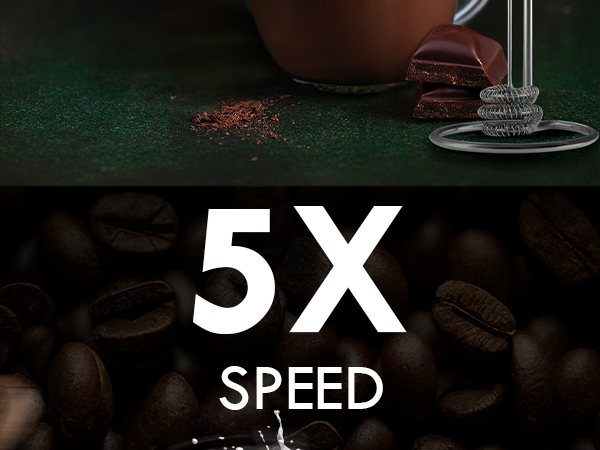 milk frother with stand