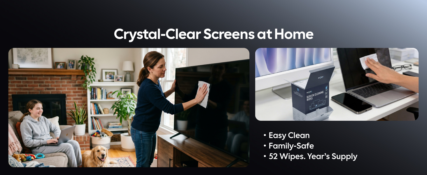 52 wipes for years supply, safe for home use