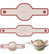 HOTEC Silicone Bread Sling for Dutch Oven - 2 Pack Non-Stick Baking Mat with Long Handle Easy to ...
