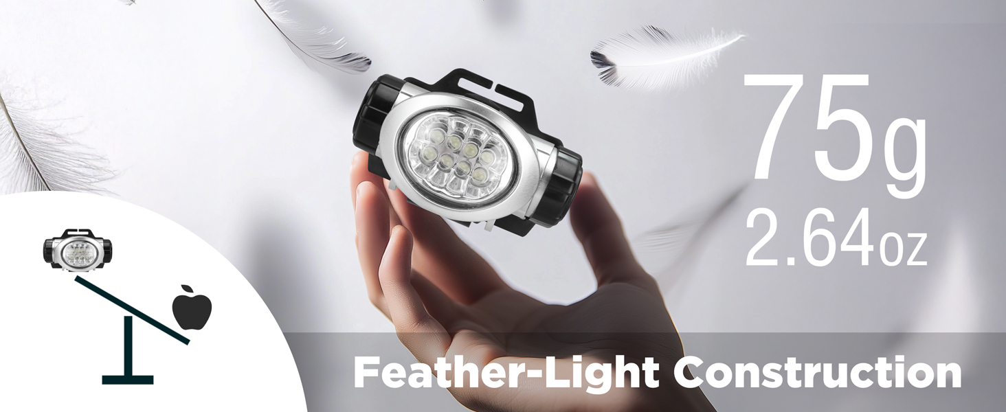 Weighs just 75g, providing a lightweight experience for all your outdoor activities