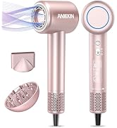 Hair Dryer, High-Speed Ionic Low Noise Blow Dryer with Brushless Motor for Fast Drying, Thermo-Co...