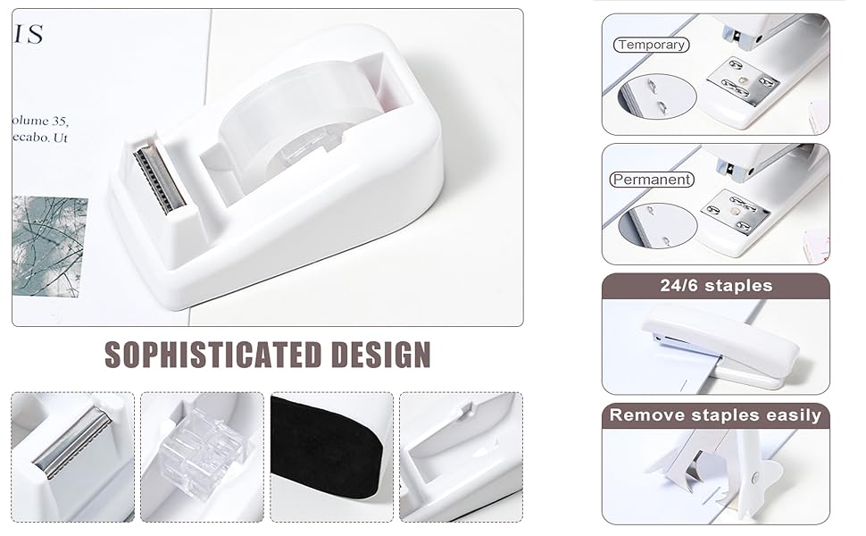 Clips Set, Ruler, Scissor, Pen, Tape