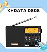 XHDATA D808 Portable AM FM SW LW Air Band Shortwave Radio SSB RDS Multi Band Digital Radio Speake...
