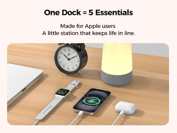 ANJANK 5 in 1 Wireless Charging Station