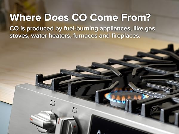 Sources that produce carbon monoxide - Kidde CO detectors - mobile image