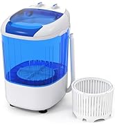 ARLIME Portable Washing Machine, 5.5 lbs Mini Top Load Washer with Removable Spin Dry Tub & Safet...
