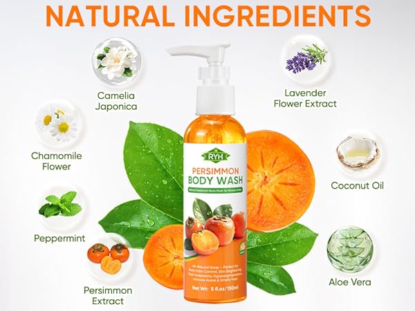 persimmon soap for body odor