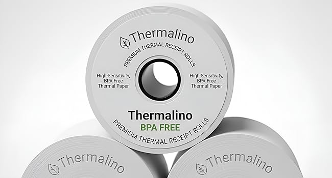 Thermalino premium BPA free thermal receipt paper rolls 2 1/4 x 50ft thermal paper for Clover pos