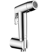 Eurolife Handheld Toilet Bidet Sprayer for Toilet with Lockable Push Button, 2 Functions Spray, B...