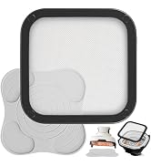 MVRPOWER 2Pcs Silicone Heat Resistant Mat &amp; Splatter Shield, Foldable Silicone Mat and Splatter S...