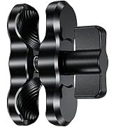 BRCOVAN Aluminum Alloy Double Socket Arm Short Arm Compatible with RAM Mounts B Size 1" Ball Comp...
