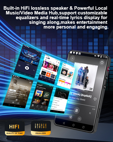 HiFi lossless sound qualicty mp3 player with bluetooth and wifi
