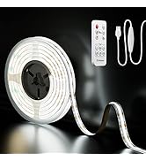 5V USB COB LED Strip Light 6.56ft/2m 1200lm,PAUTIX Dimmable 640LEDs 6000K Daylight White CRI85+ w...