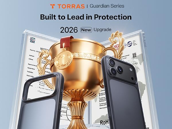 TORRAS NO1 Guardian protective case for 18 pro, soft touch, secure grip,elegant design