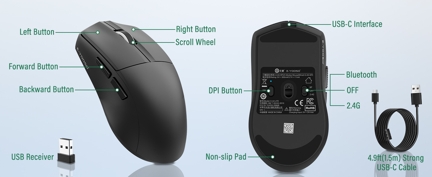 Rechargeable Wireless Mouse