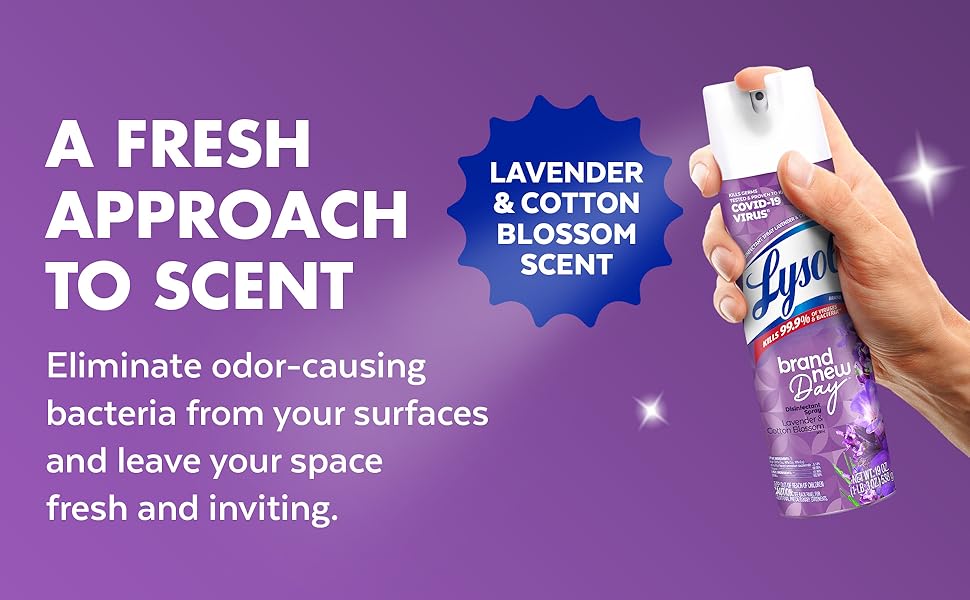 lavender and cotton blossom fragrance eliminates stubborn odors