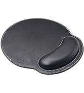eyscar Leather Mouse Pad Wrist Support Ergonomic Memory Foam - Lightweight Rest Nonslip Mousepad ...