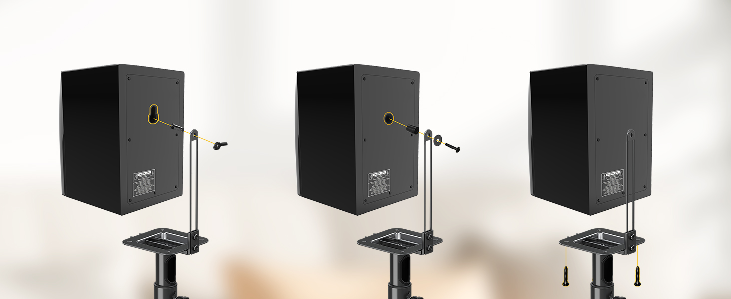 Bookshelf Speaker Stand Pair