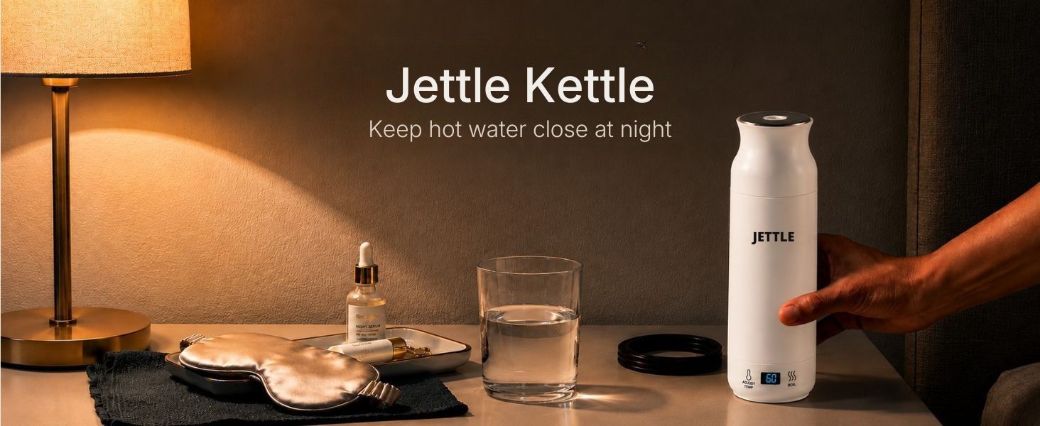Jettle Kettle: Keep hot water close at night