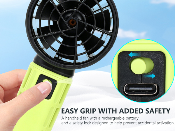 rechargeable handheld fan