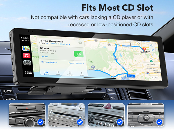 CD Slot Mount for Carplay Screen