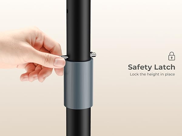 Lock the height in place
