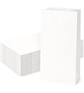SHOPDAY 12lb Paper Lunch Bags 100 Pack 7x4.5x13.75" Kraft White Paper Bags Grocery Bags Bulk, Bre...