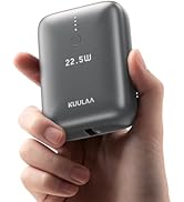 Kuulaa Portable Charger 10000mAh, PD 22.5W Mini Power Bank, USB C Fast Charging Input &amp; Output Sm...