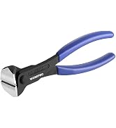 WORKPRO 7 Inch Nail Puller, End Cutting Pliers - Black Finish Chrome Vanadium Steel, High Leverag...
