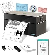 ORGBRO Bluetooth Thermal Shipping Label Printer, Z1-Plus Wireless 4X6 Shipping Label Printer for ...