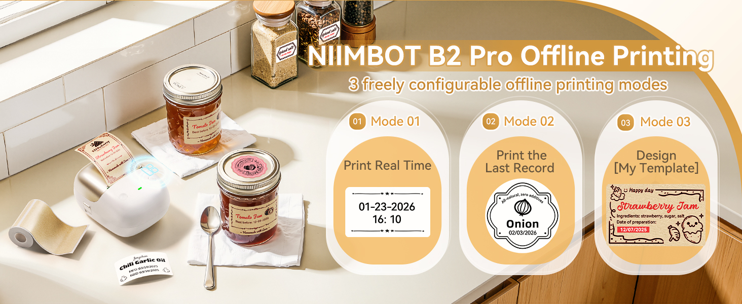 NIIMBOT B2 Pro Label Maker Machine with Tape