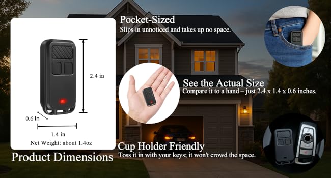 Compact &amp; Portable – Fits in Your Pocket, Palm, or Cup Holder