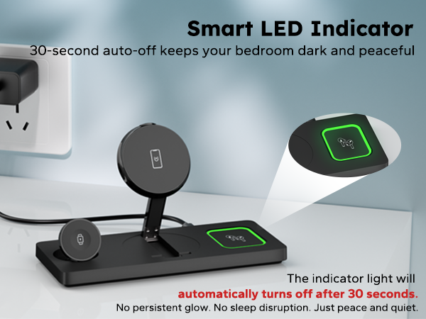 magnetic 3 in 1 charger stand for apple