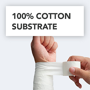 100% cotton substrate