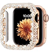 Bling Bumper Case Compatible with Apple Watch Series 6/5/4/SE 3/SE 2/SE 40mm, Diamond Protective ...