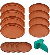 MDEOOSKY 12Pack Plastic Plant Saucer, 6