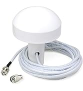 Bingfu Boat Ship Marine GPS Navigation External Antenna (5m Cable) Compatible with Garmin GPSMAP ...